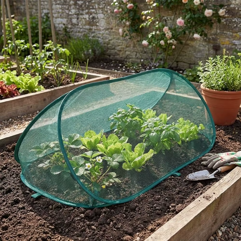 Filet de protection pliable pour plantes