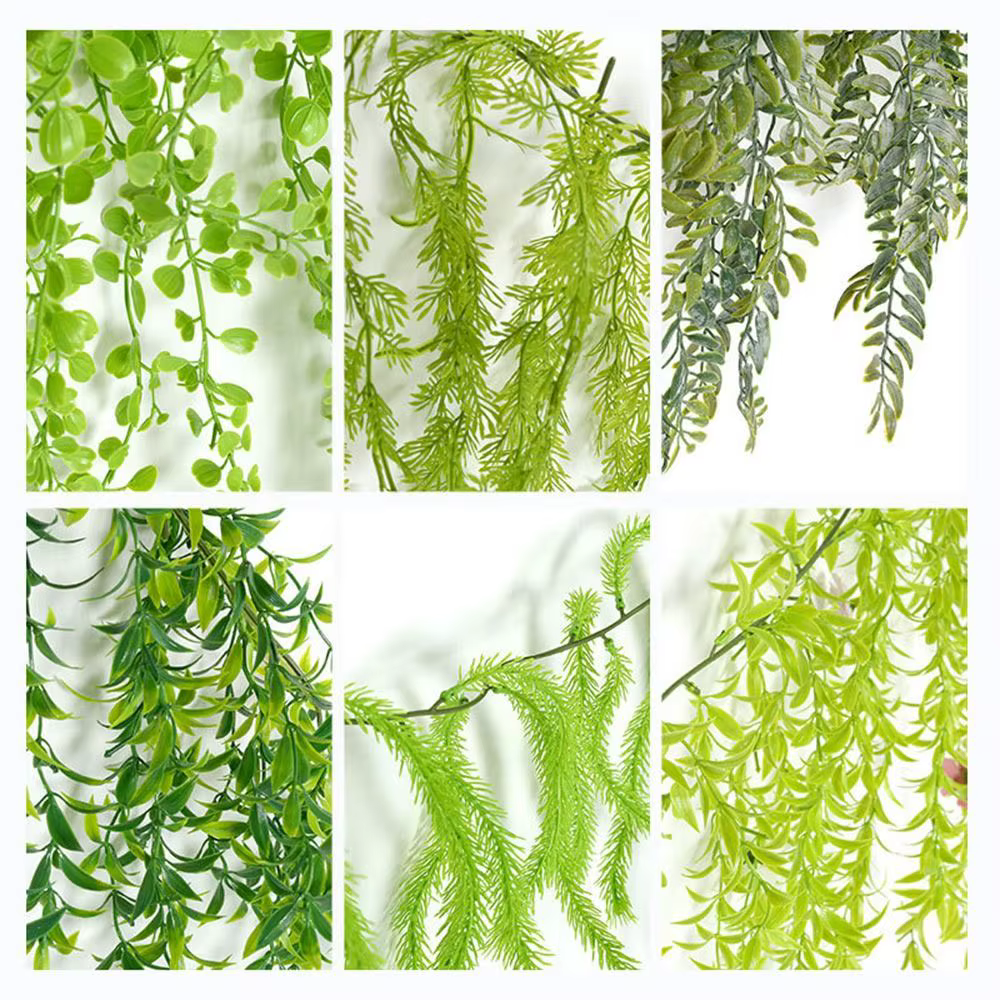 Plante artificielle verte en plastique