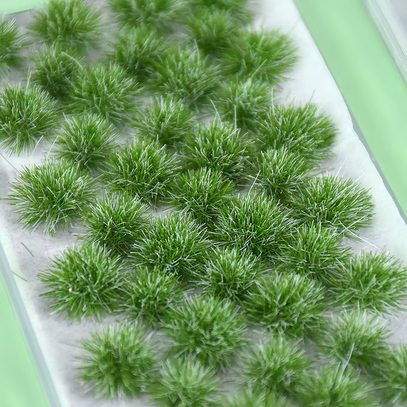 Simulation de mousse artificielle verte