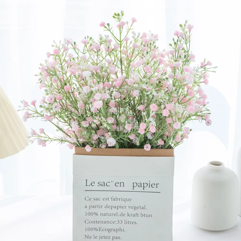 1pc fleurs artificielles plantes gypsophile mariage Bouquet de mariée maison chambre Vase Table jardin bricolage cadeaux photographie accessoires Decora