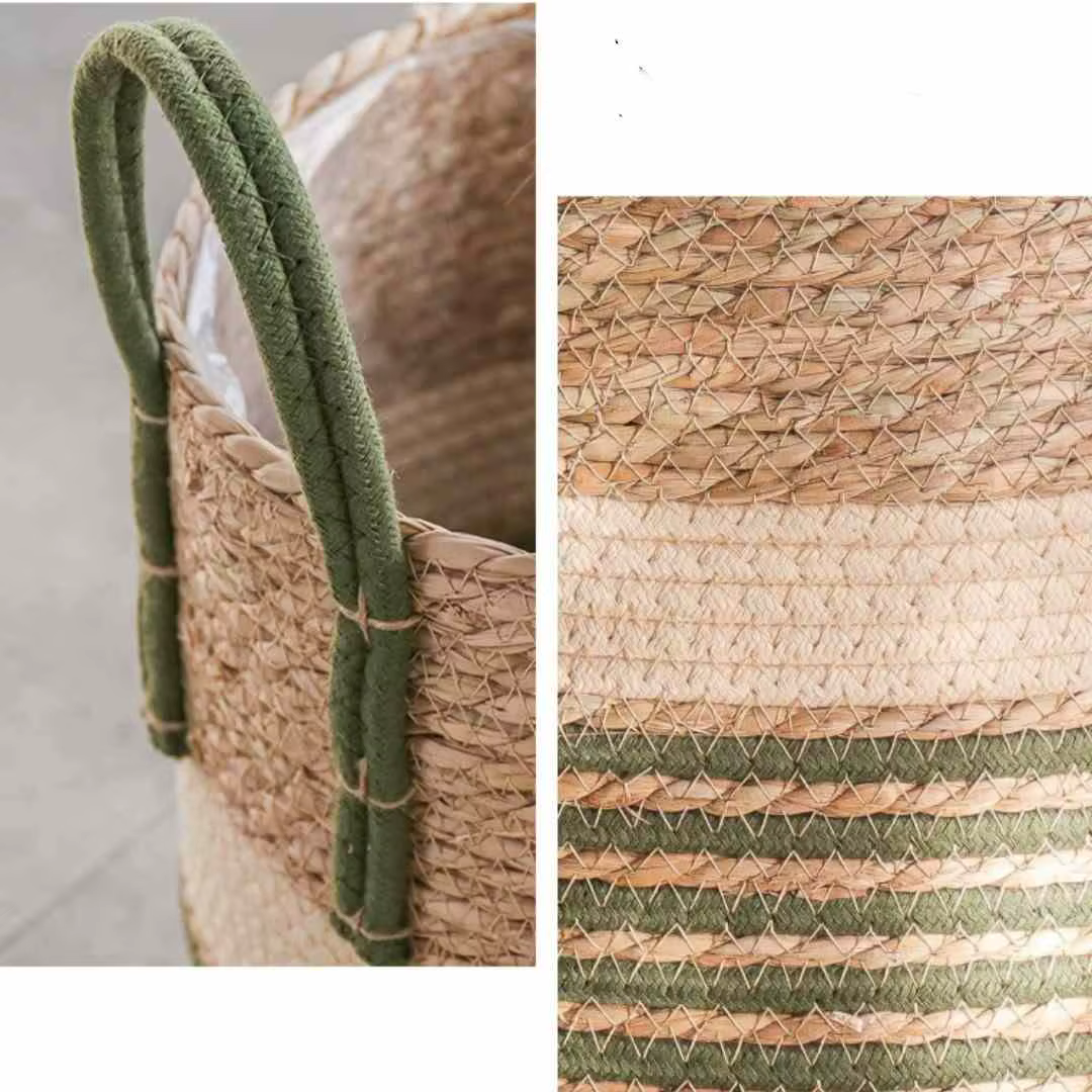 Panier en osier naturel pour jardinière