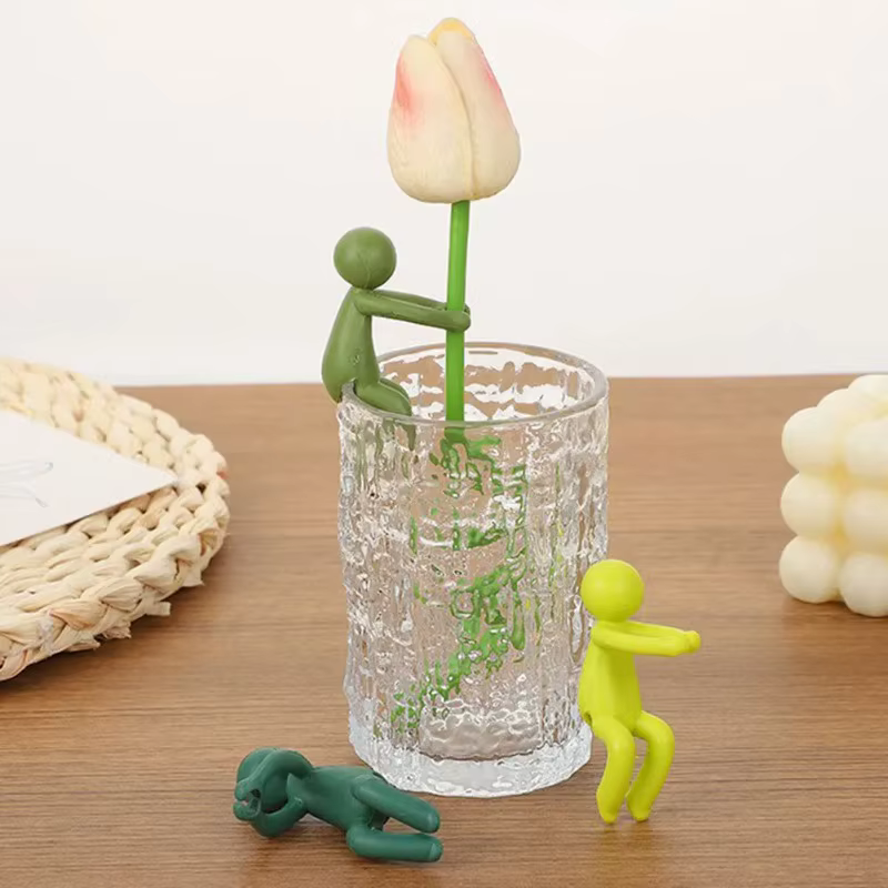 Nouveau produit support de plante créatif petit caractère culture de plantes intérieur fleur