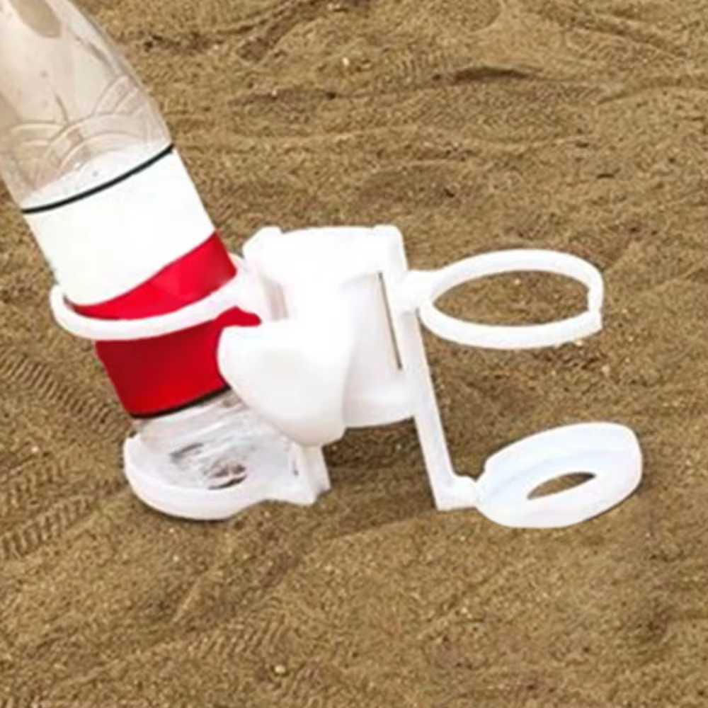 Porte-boissons pour parasol de plage, plateau à tasses Portable pour bord de piscine/bateau, accessoire de Patio en plastique avec pince réglable pour Parasols