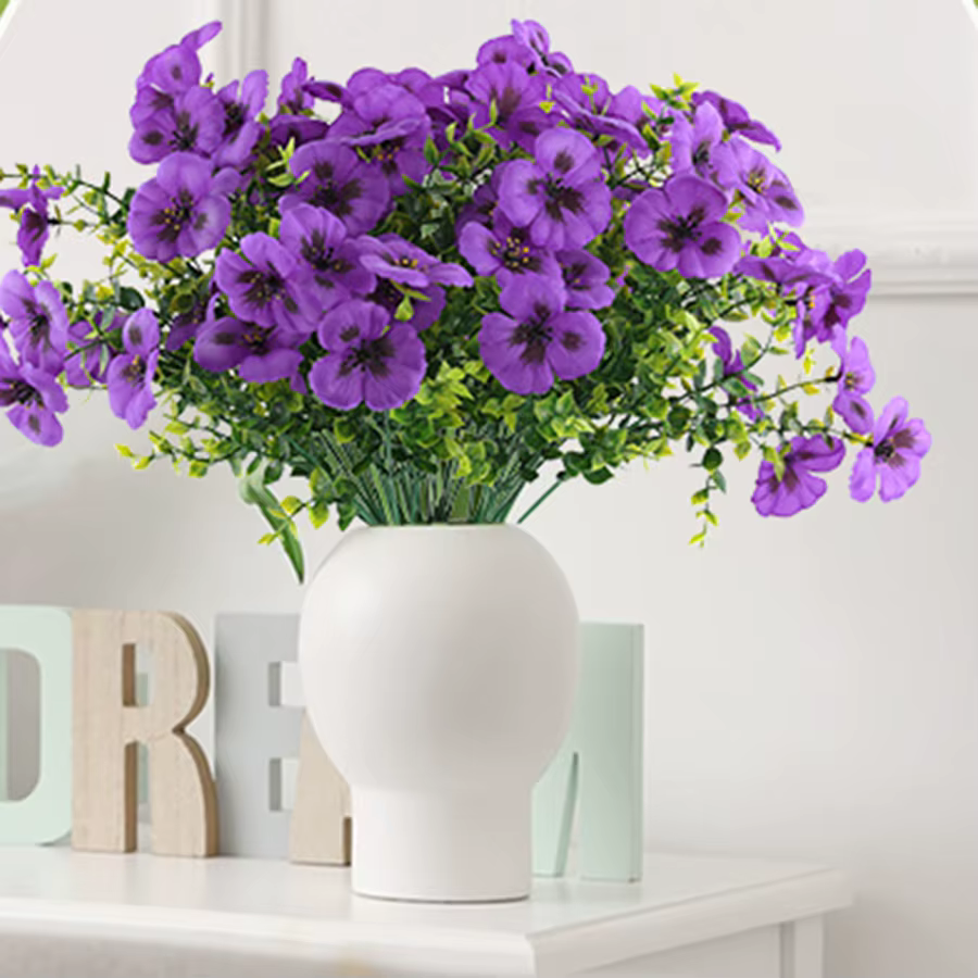 Fleurs artificielles Soie Pansy Jardin En Plein Air Mariage Bouquet De Mariée Maison Vase Décor Valentine Couronne Bricolage Cadeaux Accessoire