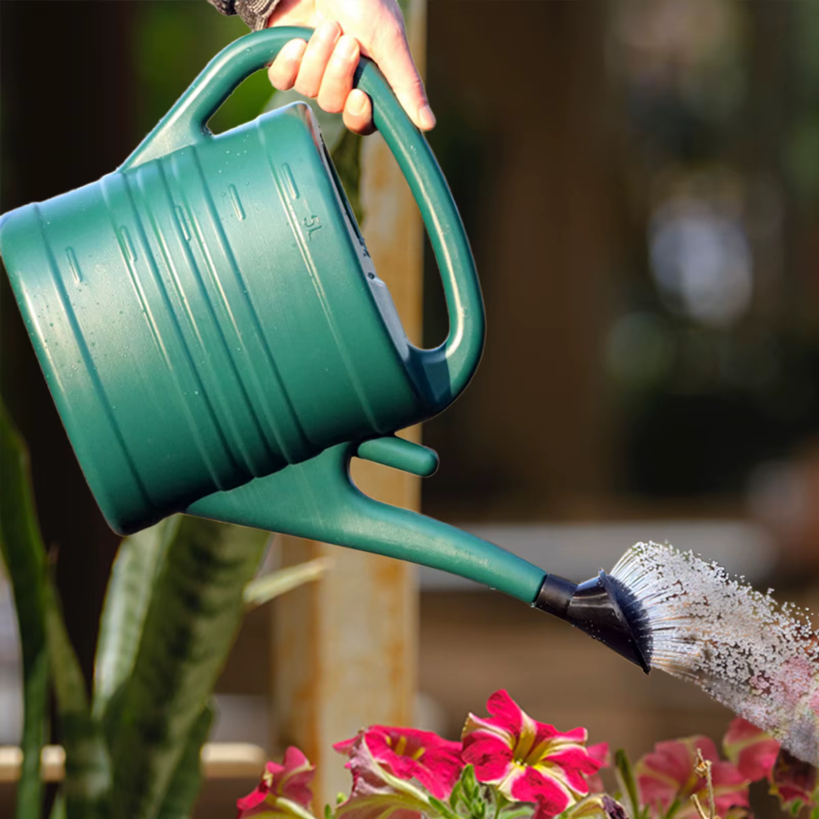 Arrosoir de jardin domestique avec tête d'arrosage