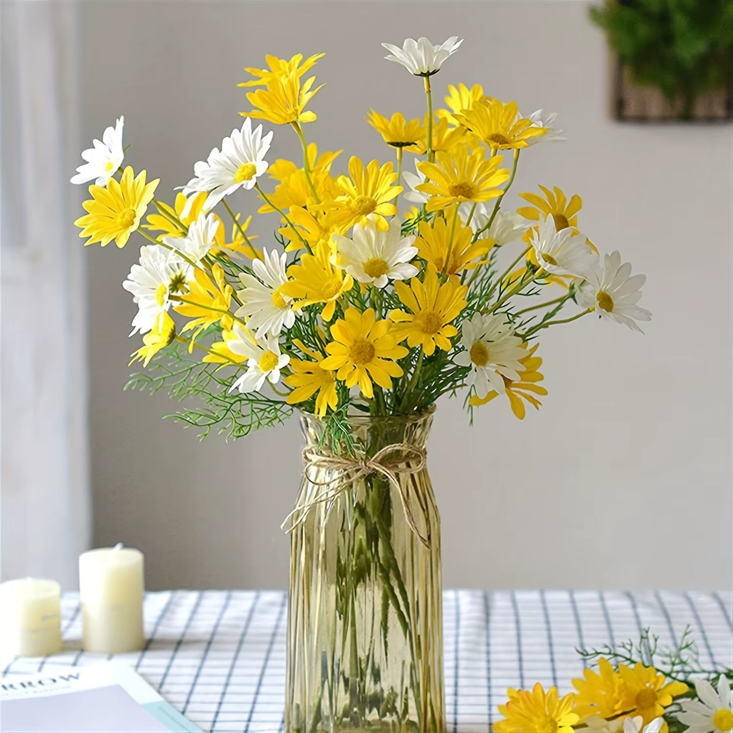 Bouquet de fleurs artificielles marguerite