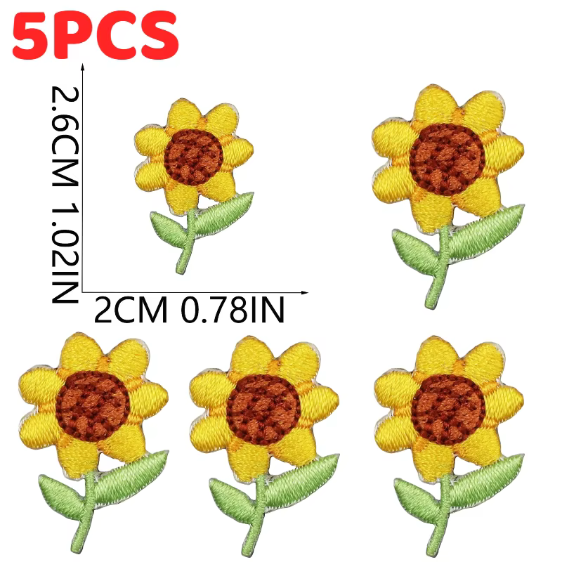 Autocollant en tissu brodé de feuilles de Ginkgo Biloba