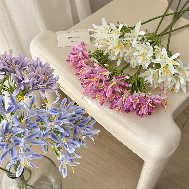 Fleur artificielle Agapanthus de 60 cm pour la maison