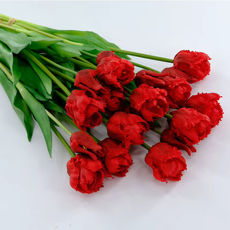 Bouquet de Fleurs Artificielles en Silicone pour Décoration de Maison
