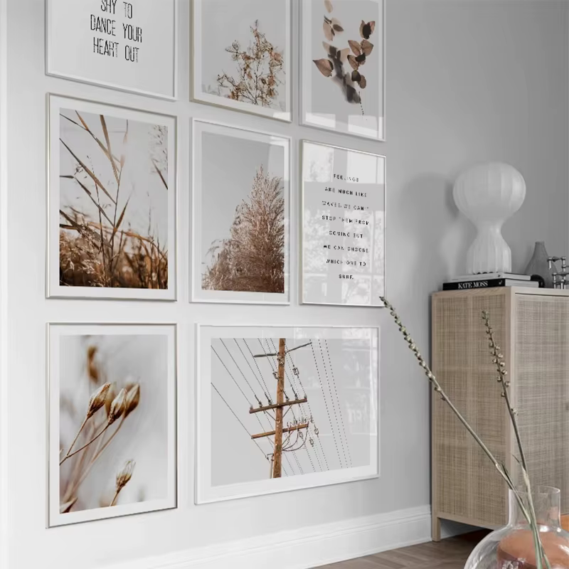 Ange Reed Nature Plante Toile Beige Paysage Peinture