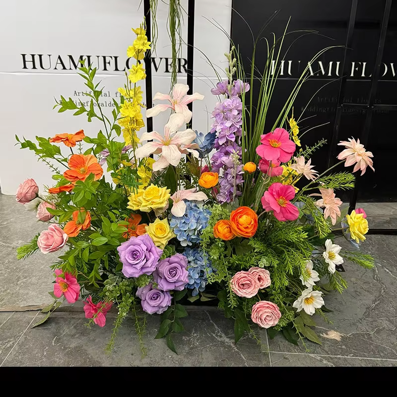 Composition florale 5D de roses
