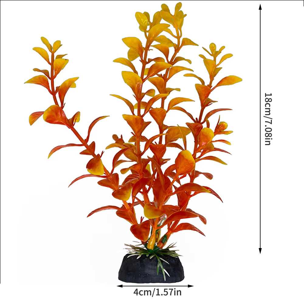 Plantes aquatiques simulées en plastique pour l'aménagement paysager des aquariums
