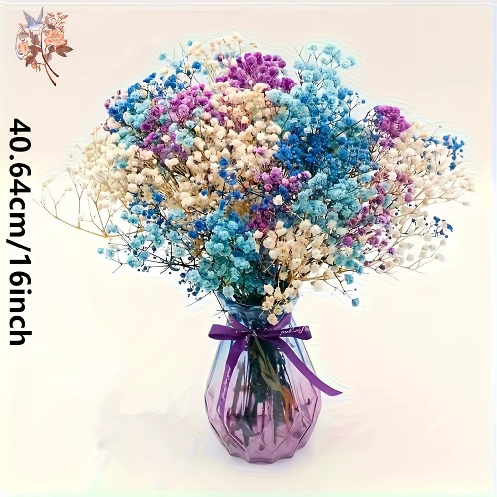 Bouquet de fleurs séchées naturelles colorées pour bébé