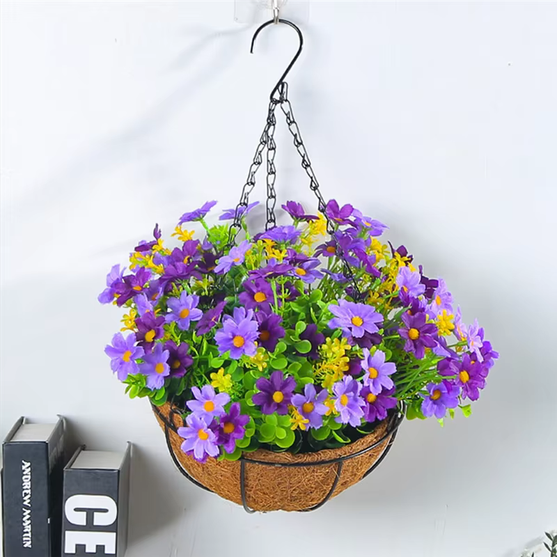 Paniers suspendus guirlandes fleurs de maison pour Patio pelouse jardin décor