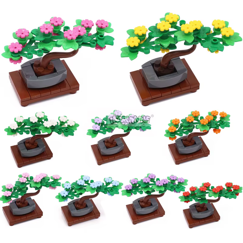 MARUMINE MOC-Ensemble de construction de plantes en forêt naturelle