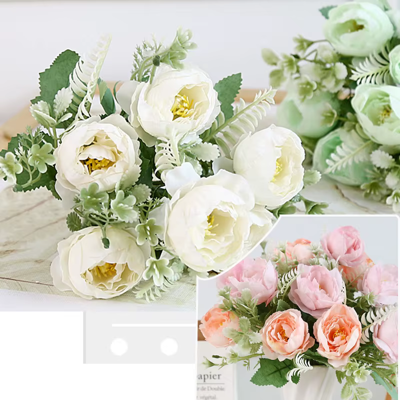 Pivoines artificielles roses