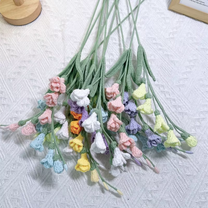 Bouquet de fleurs en fil fini à plusieurs têtes