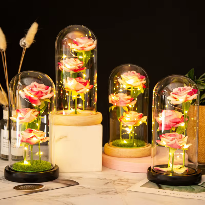 Fleurs artificielles LED Galaxy Three Rose