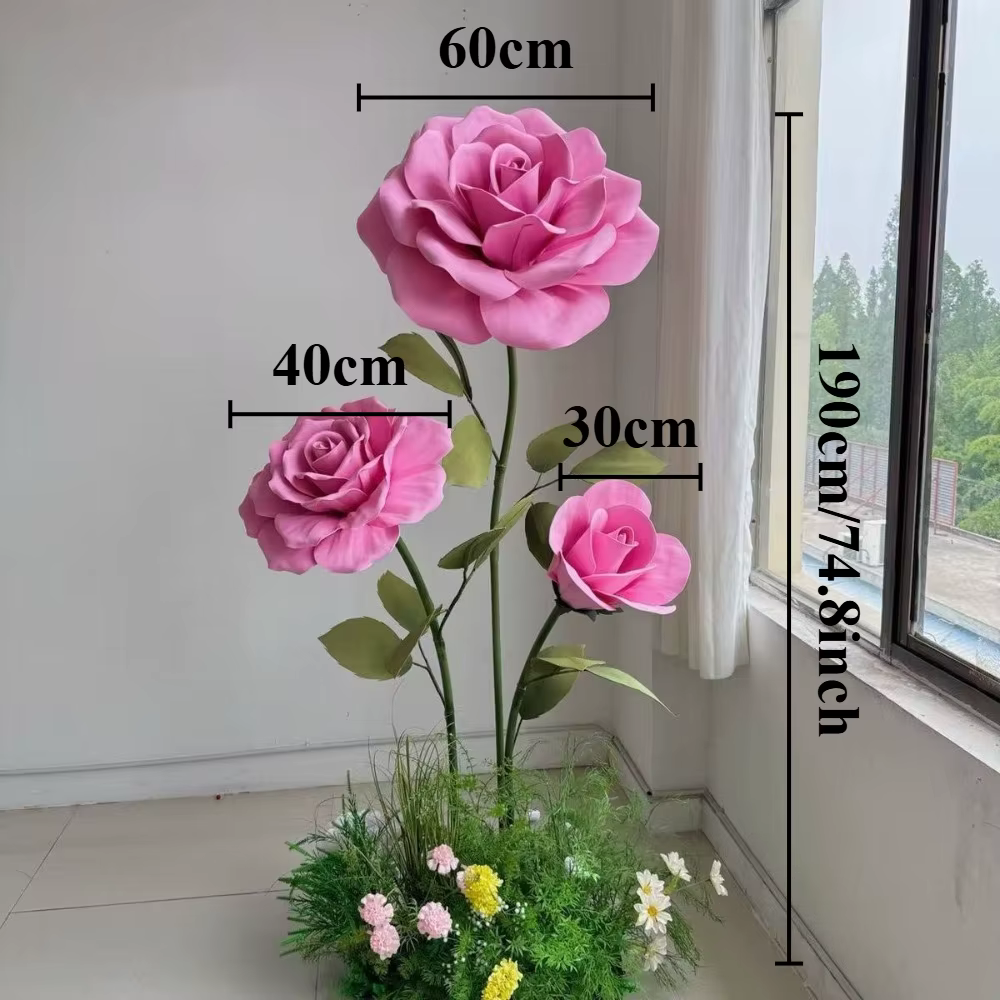 Fleurs artificielles géantes de 190 cm