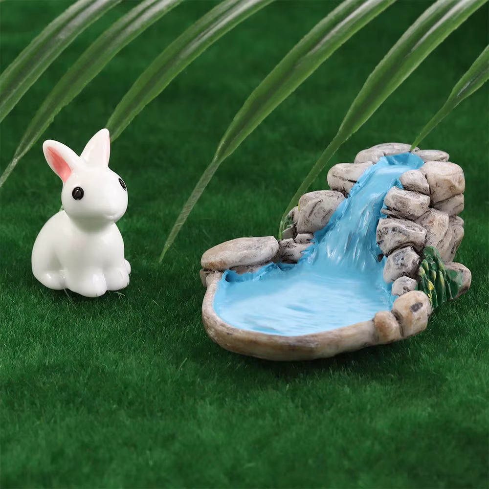 Miniature décorative en résine pour jardin