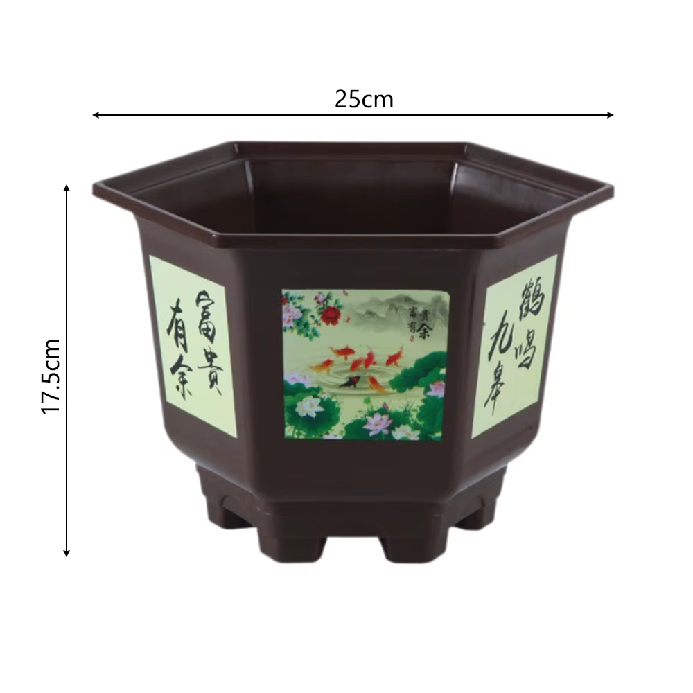 Pot de fleur en plastique durable