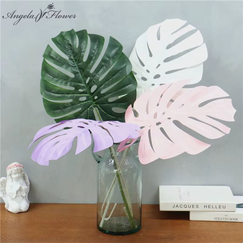 Feuilles artificielles de dos de tortue en latex