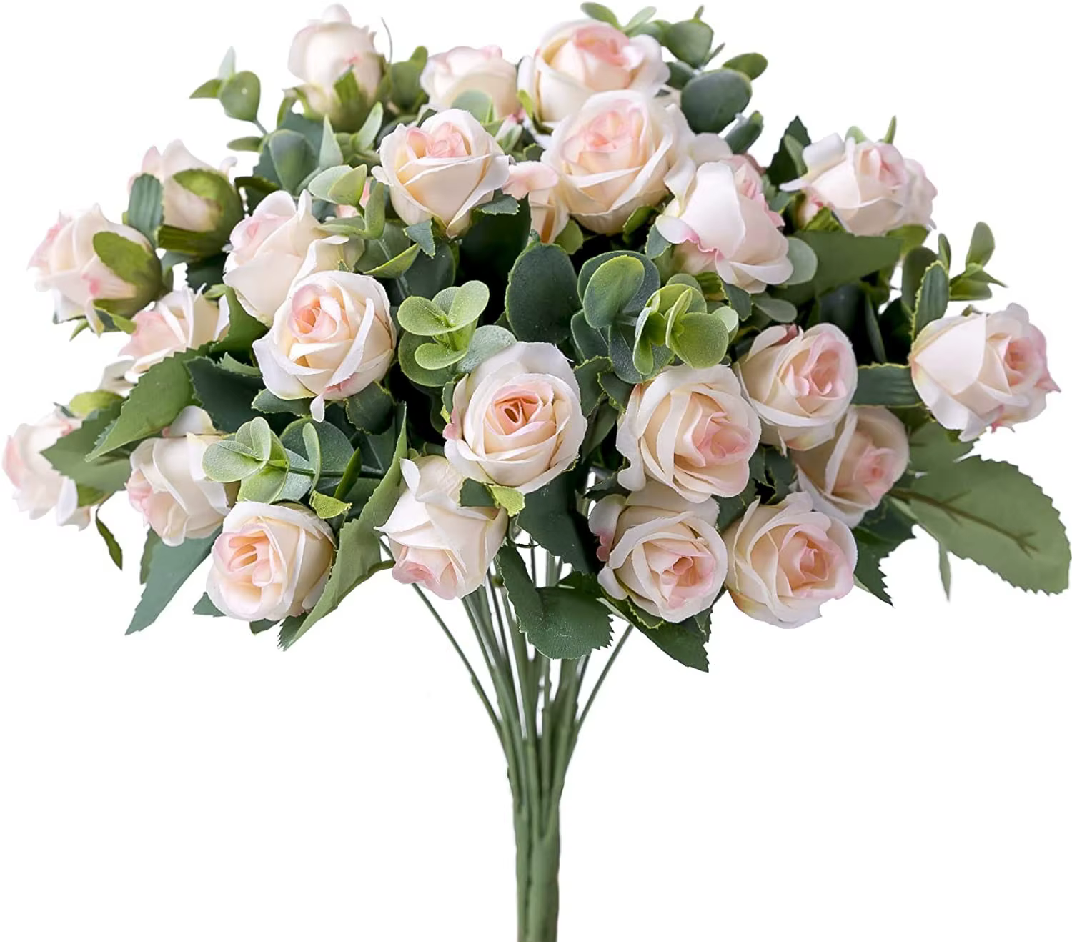 Bouquet de roses artificielles en soie