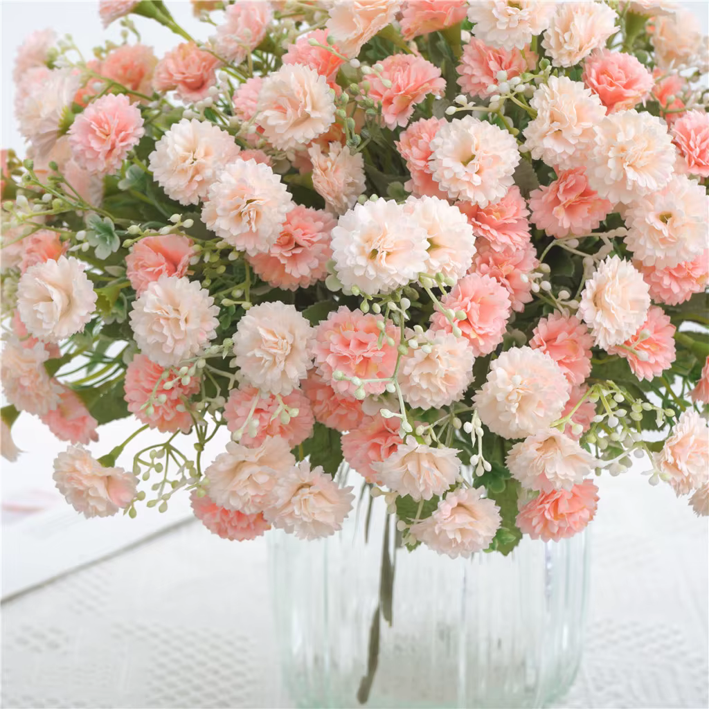 20 têtes de fleurs 1 bouquet de style européen