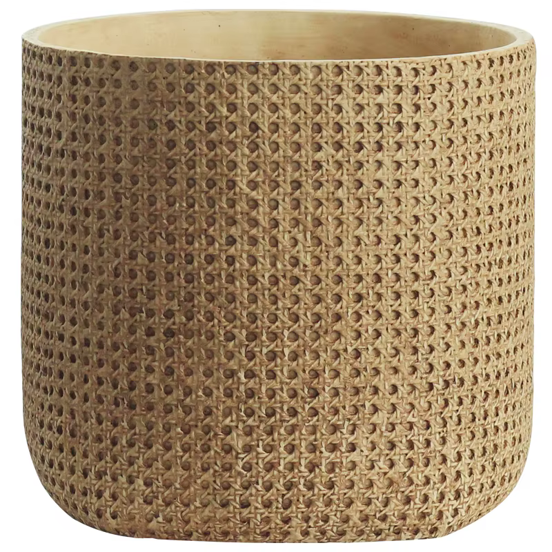Grand Pot de fleur d'intérieur en Faux ciment tissé