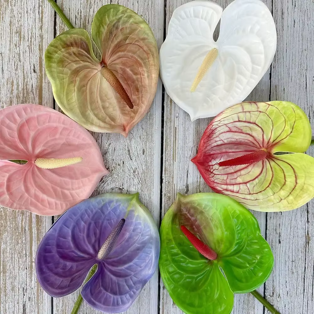 Petit Anthurium artificiel multicolore 60cm