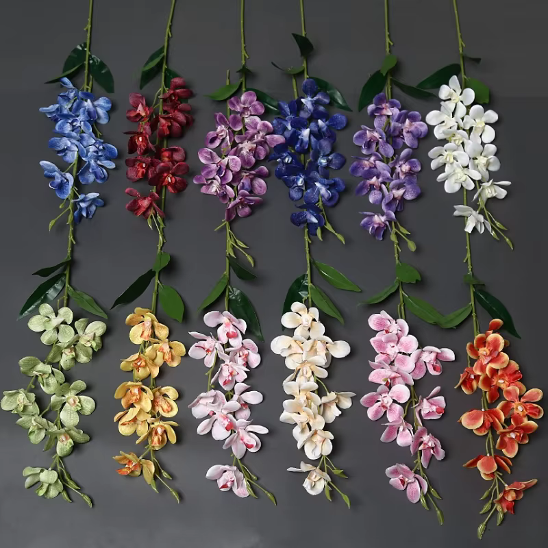 12 pièces de fleurs artificielles en soie