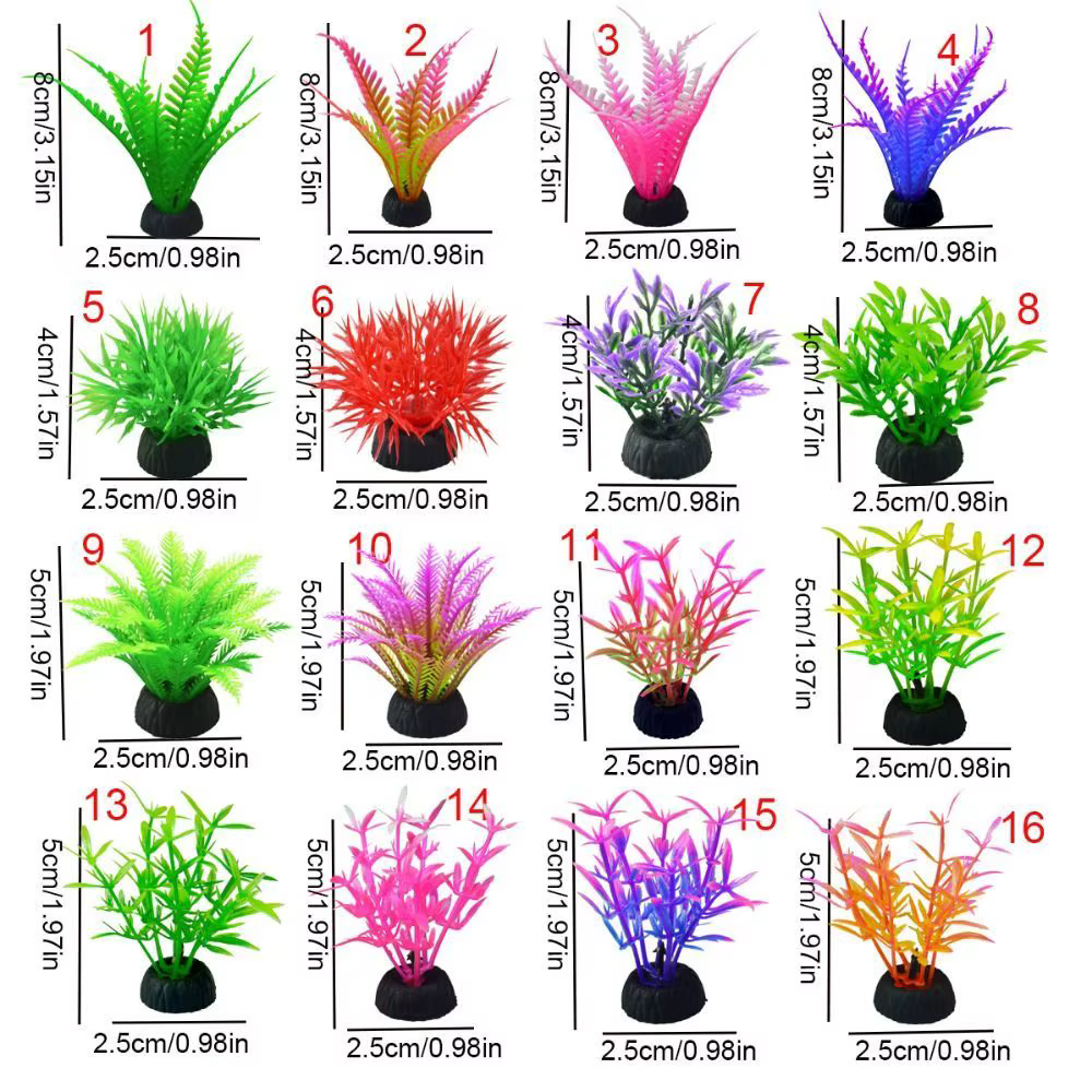 Plantes aquatiques artificielles décoratives