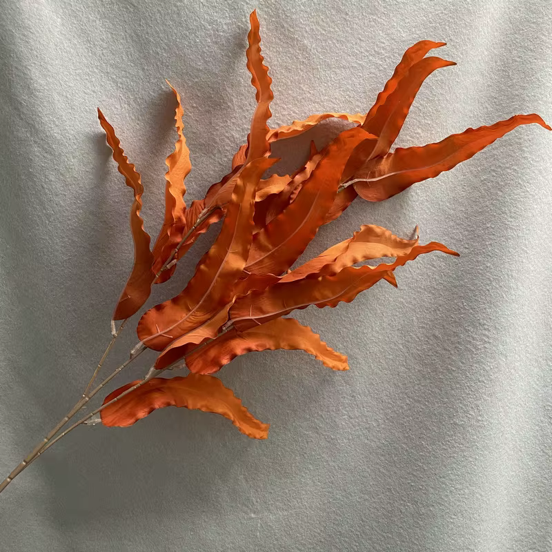 Plantes vertes artificielles en tissu brossé