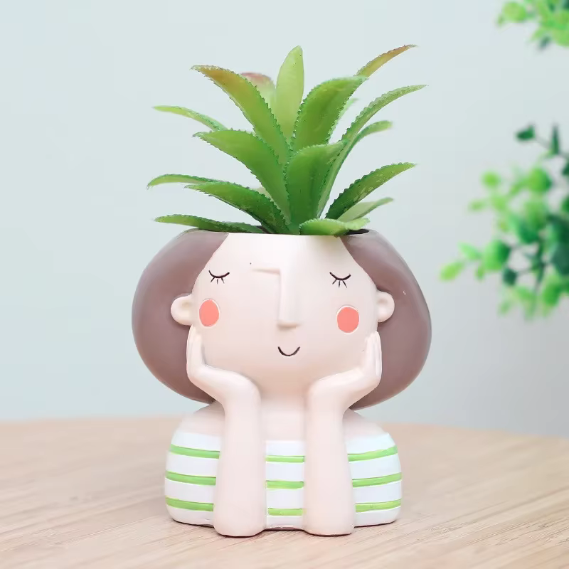 Pot de fleur pour fille succulente