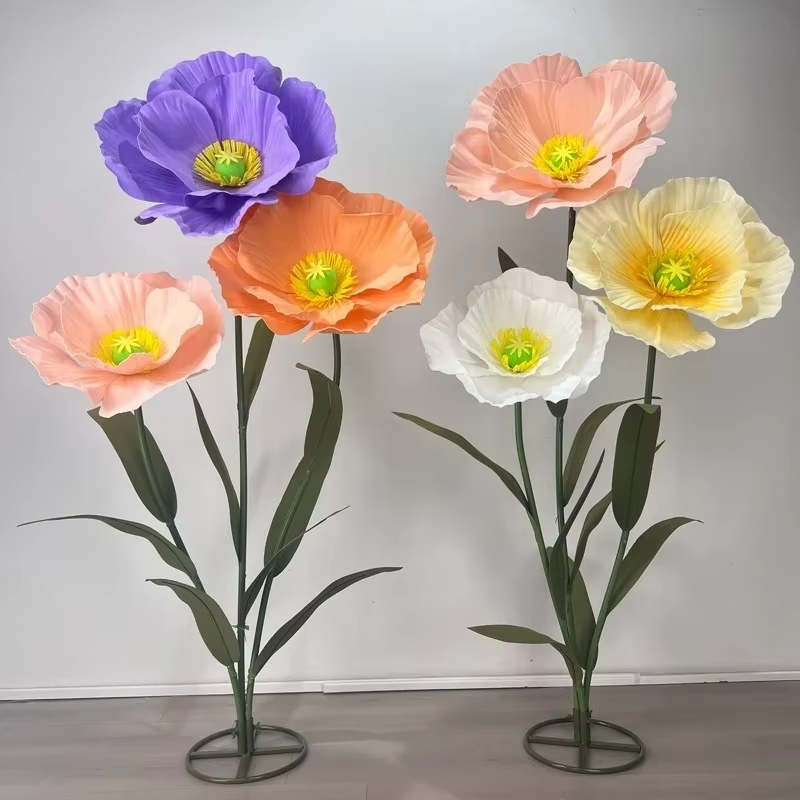 Grands fleurs en papier artificielles géantes