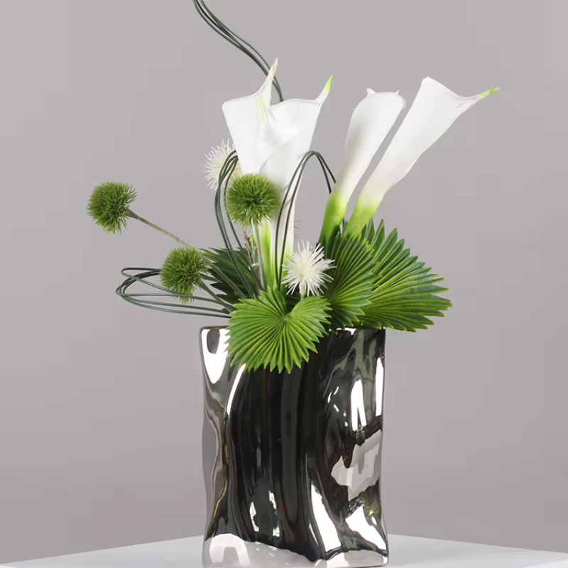 Ensemble de Vases à fleurs artificielles élégants