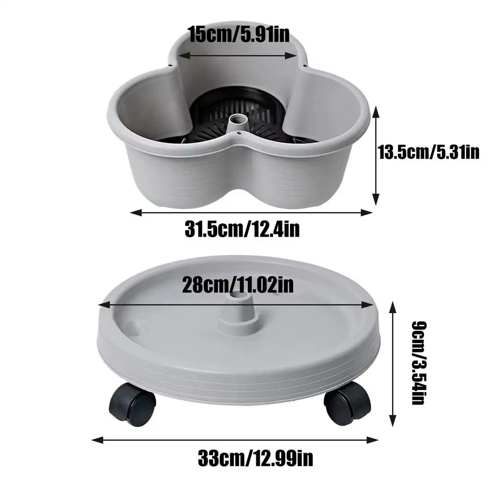 Nouveau pot de fleurs vertical empilable