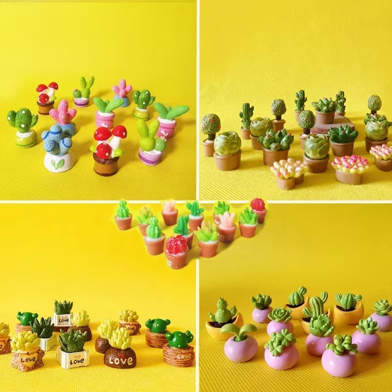 Plantes succulentes en résine