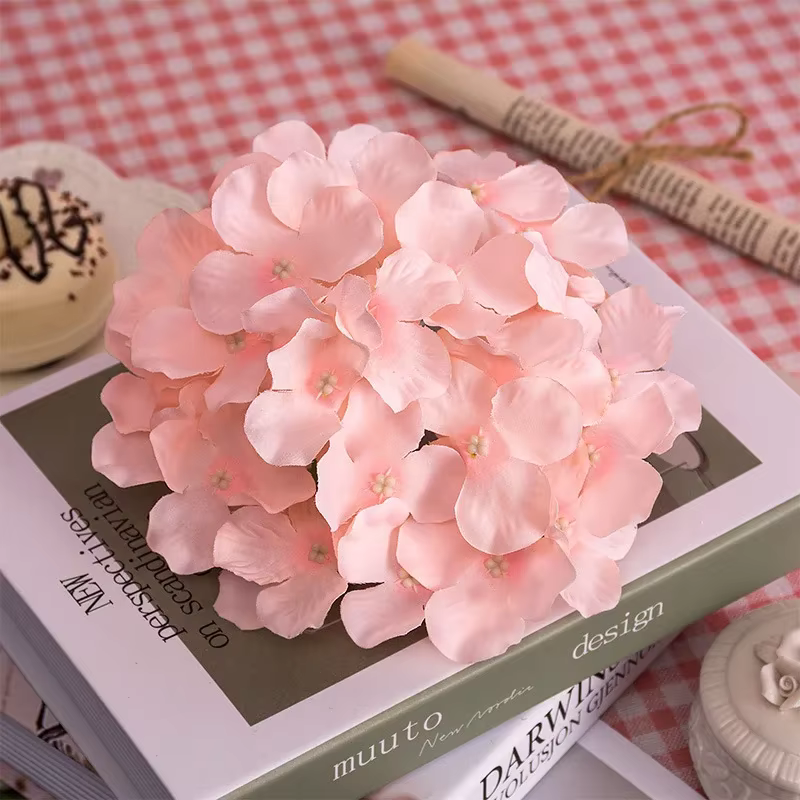Tête de fleur d'hortensia artificielle 13-15cm