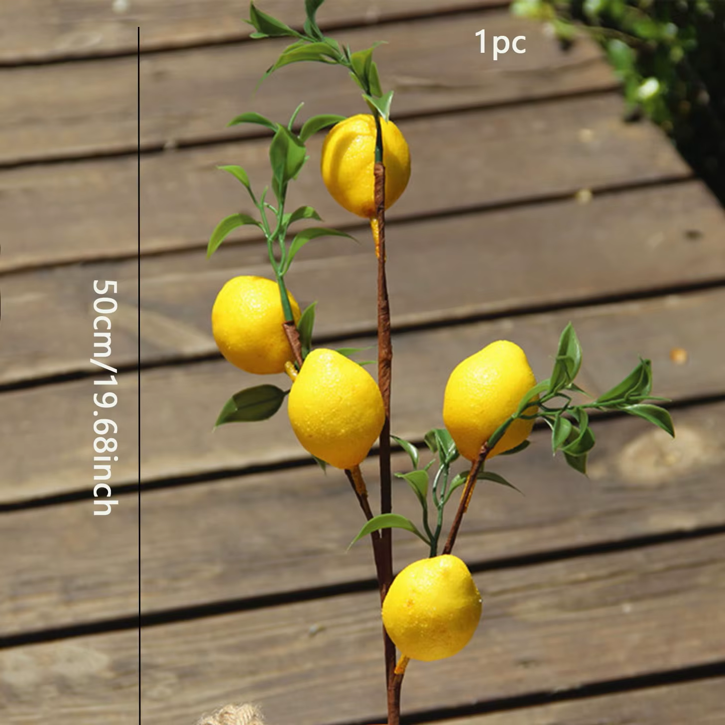 Branche de fruits de citron de luxe avec feuilles vertes