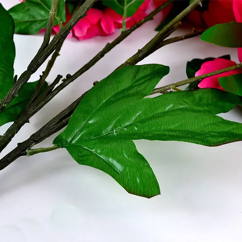 Simulation de fleurs de pivoine artificielles en soie