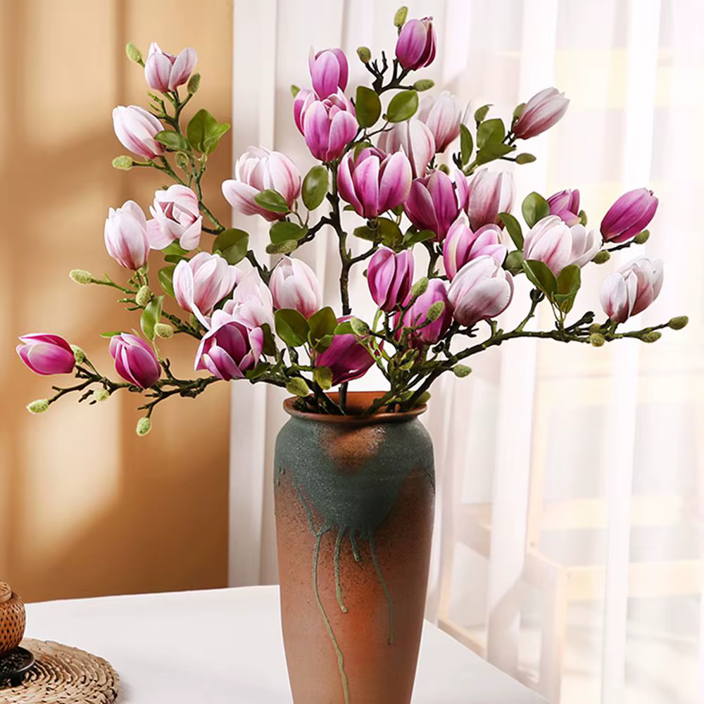 Bouquet de fleurs artificielles InjMagnolia