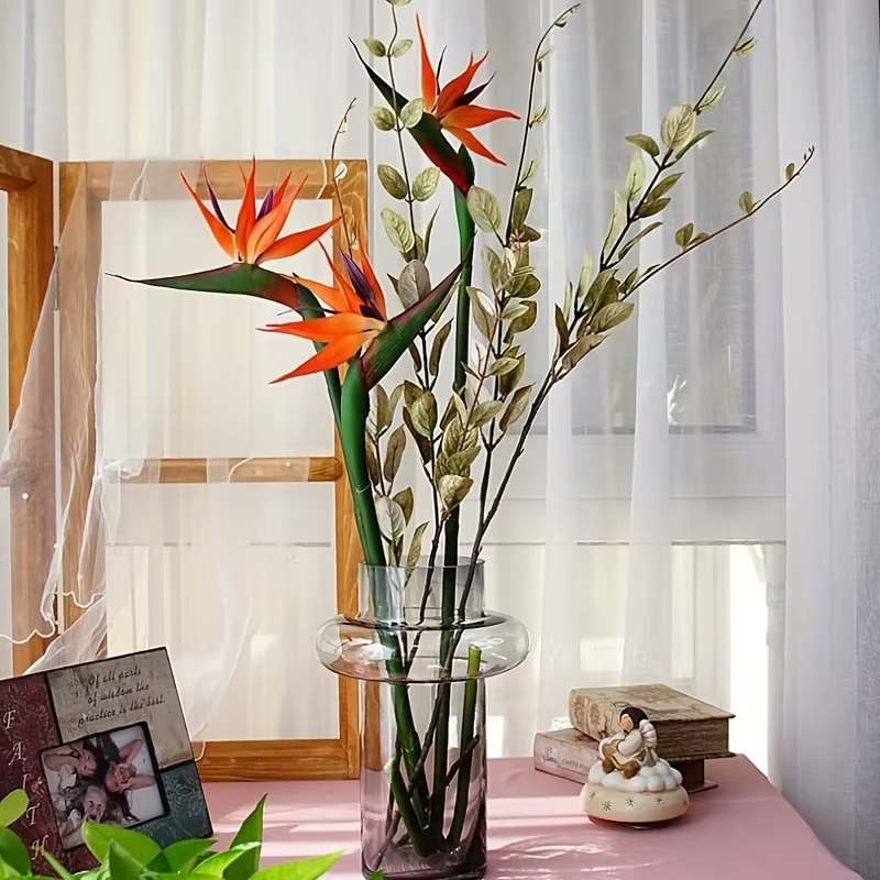 Fleurs artificielles d'oiseau du paradis