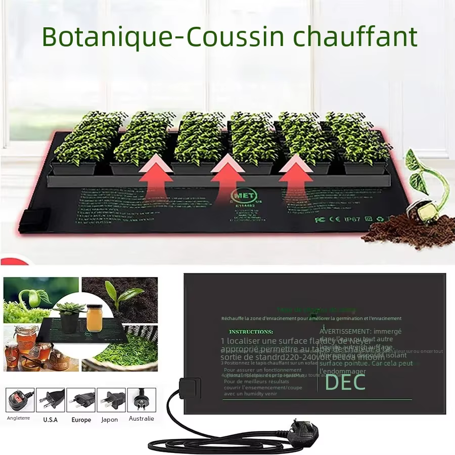 Tapis chauffant pour semis