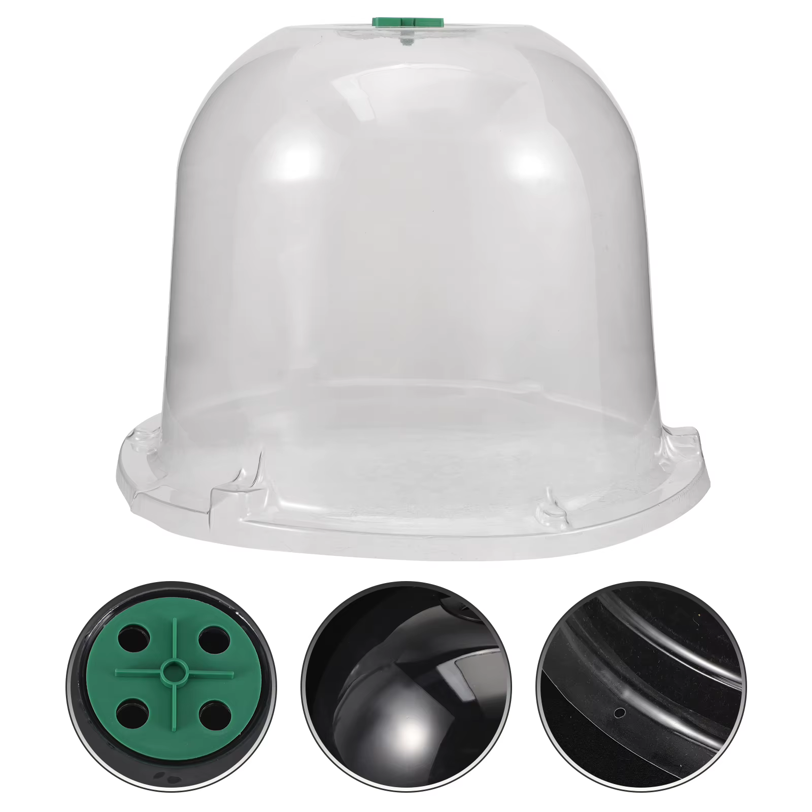 Cloche de jardin en plastique transparente avec ventilation pour protéger les plantes et les légumes contre le gel