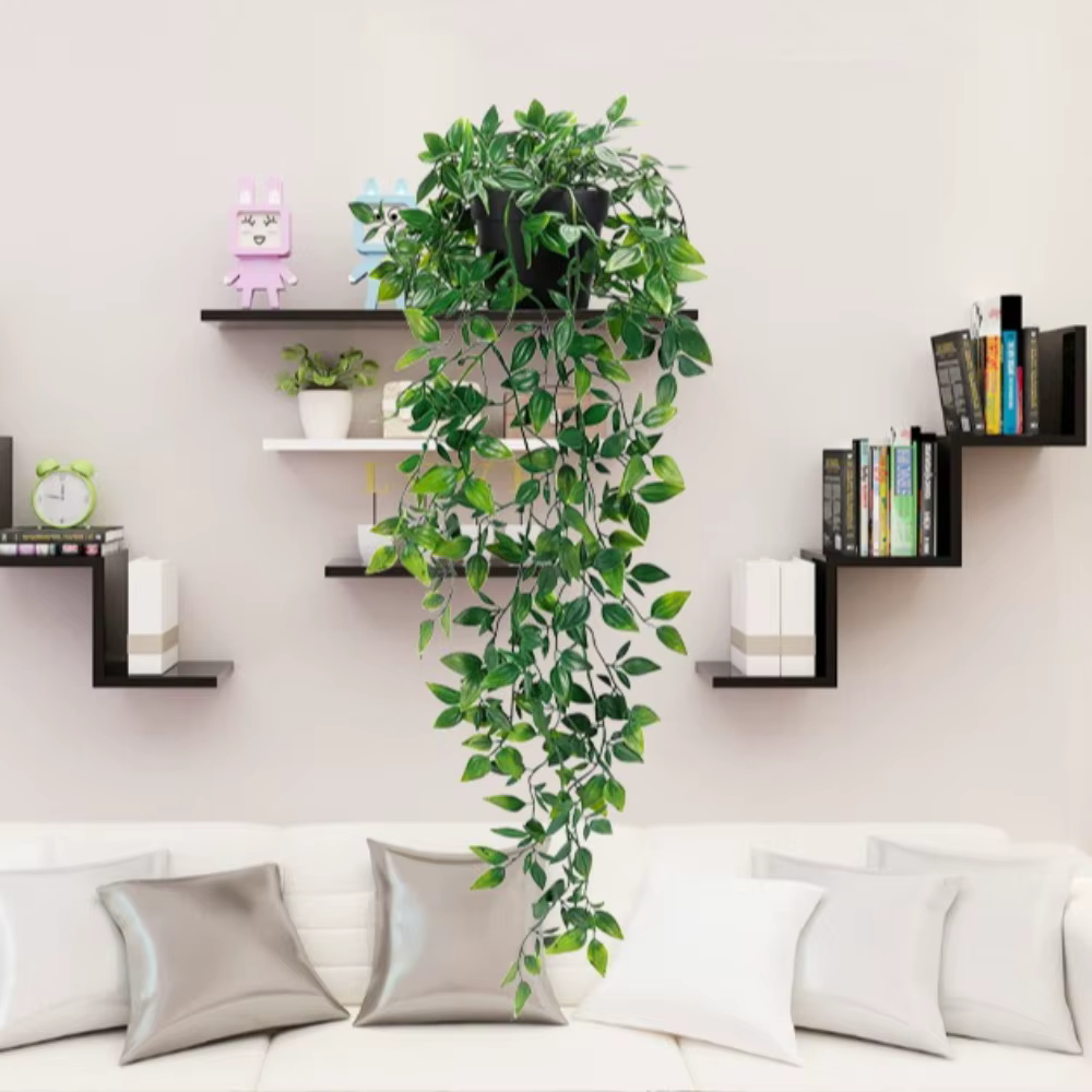 Plantes d'eucalyptus artificielles suspendues avec Pot
