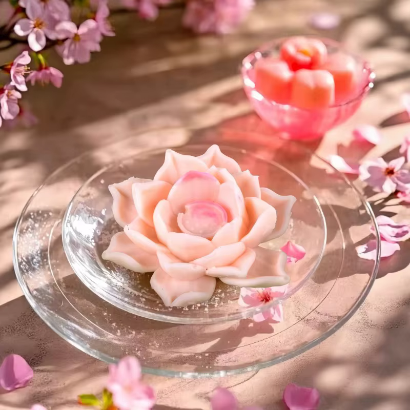 Moule 3D en Silicone pour bougie de fleur de jasmin et de gardénia