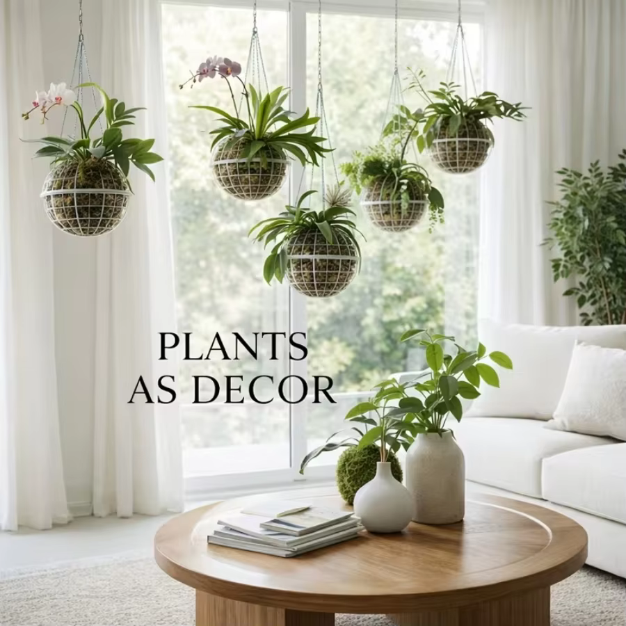 Ensemble de pots à fleurs en plastique à fixer au mur - spécialement conçus pour les orchidées succulentes et adaptés à la suspension comme pot de plante verte