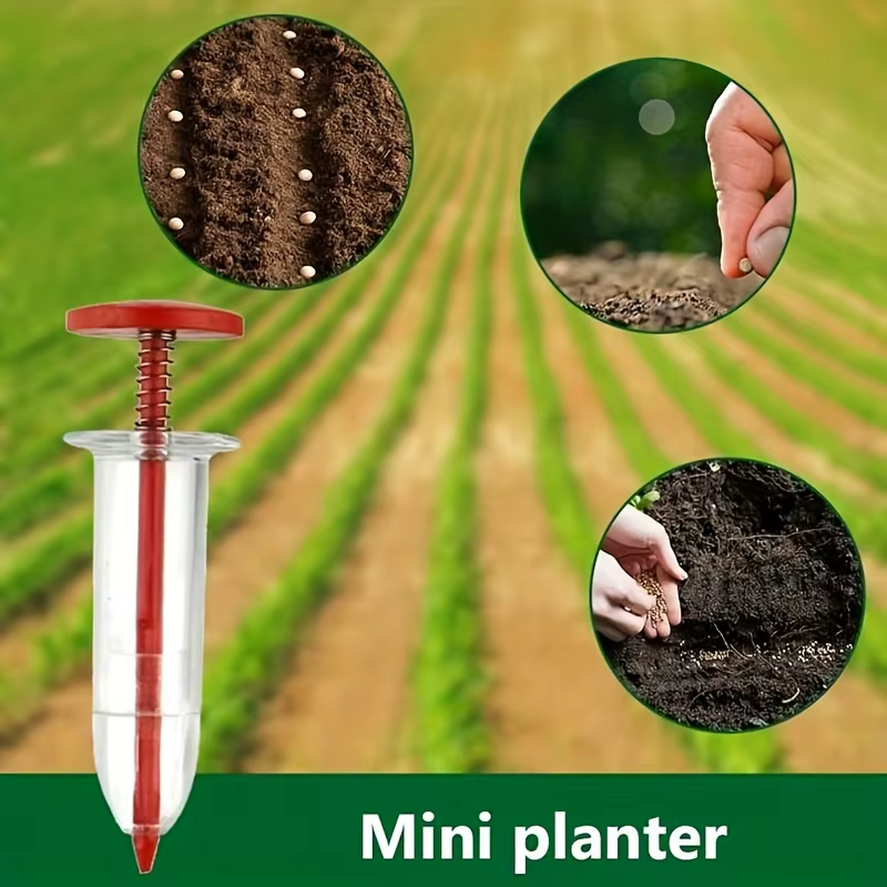 Mini planteur de semis pour les cadres de plantes, réglable, déterminer la fleur, seringue enge, distributeur de semis, outils de semis de jardin