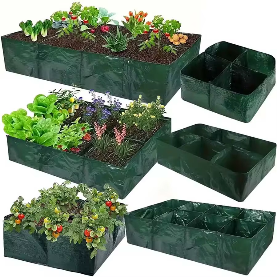4/6/8 grilles sac de culture plante jardinière légumes fleur pépinière Pot de fleurs rond